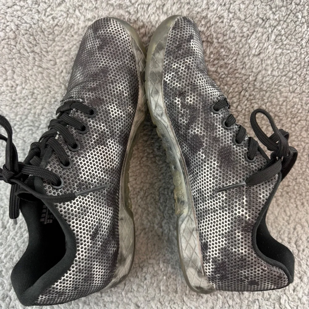 NOBULL Outwork Trainer Womens size 8.5 Black Grey Camo Cross Training Gym Shoes - Picture 8 of 10